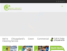 Tablet Screenshot of greenelementchicago.com